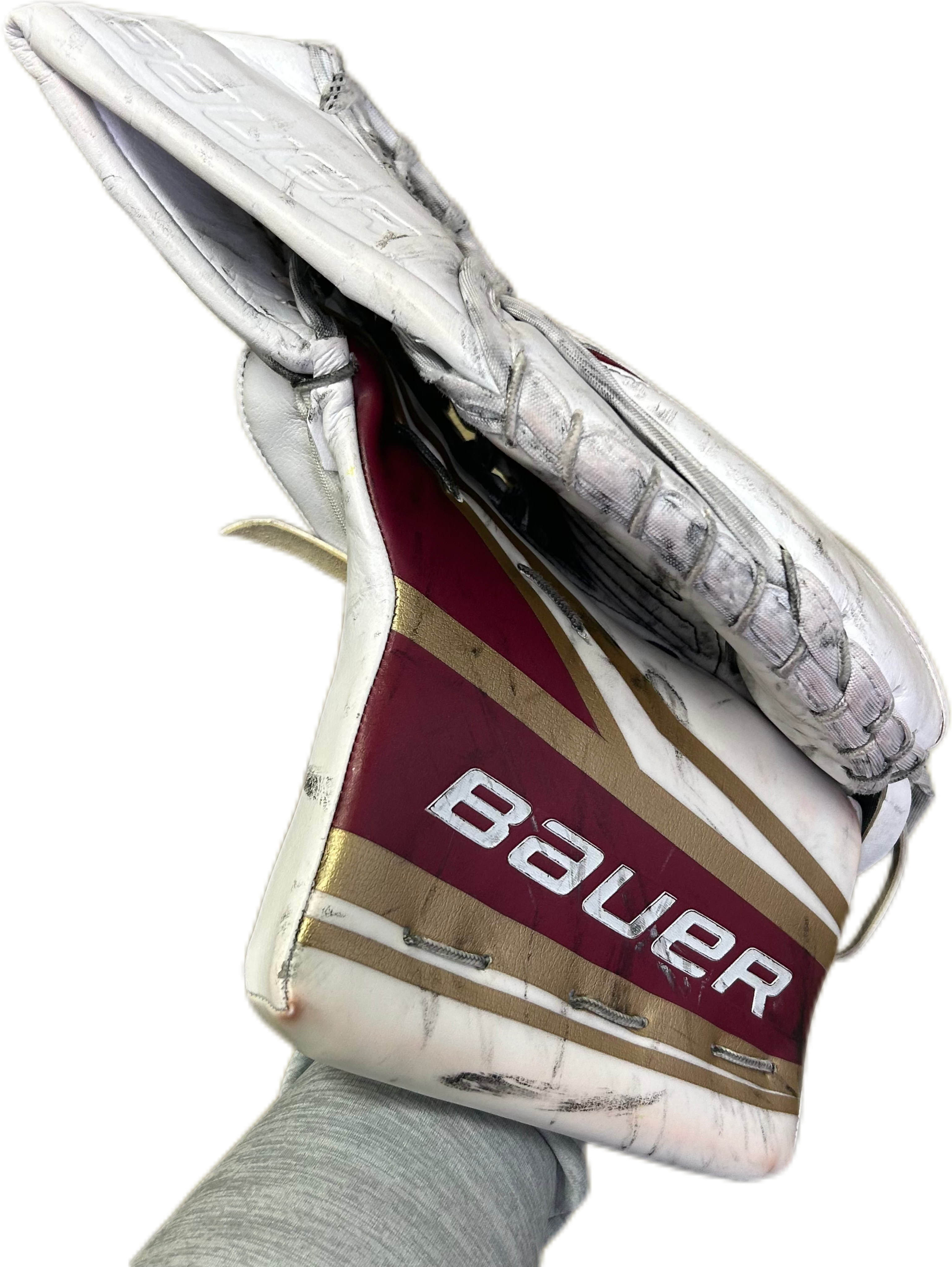 Bauer Supreme Mach - Ensemble complet Pro Stock d'occasion (blanc/marron/or)